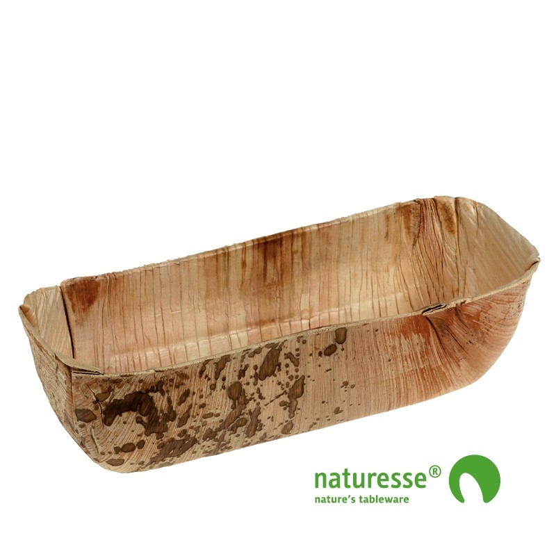 Palmeblad tallerken "Bowl" 180x85x45mm - 300 stk krt *