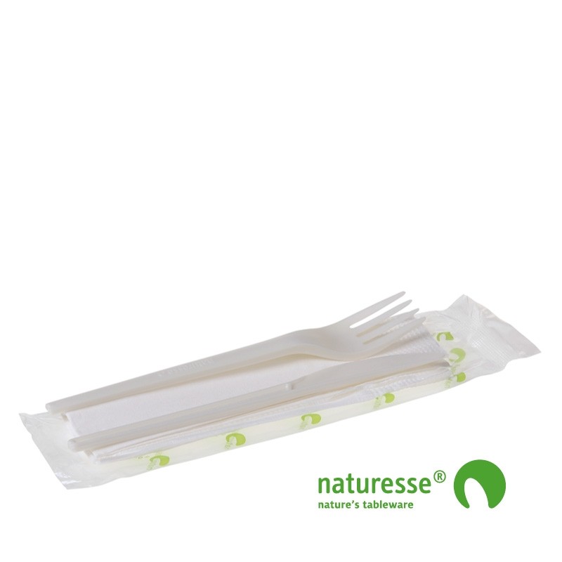 Bestiksæt i CPLA 3 dele i biopose - 1 stk *