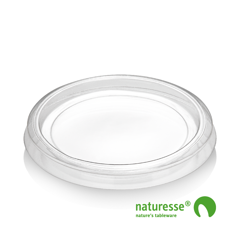 Bæger i PLA 120ml "Dressing" Låg til Ø70mm - 100 stk pk