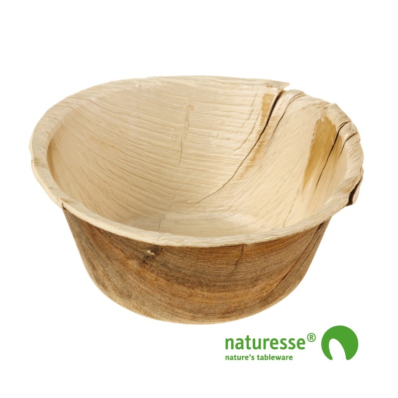 Palmeblad tallerken "Bowl" Round Ø142mm 500ml - 25 stk pk *