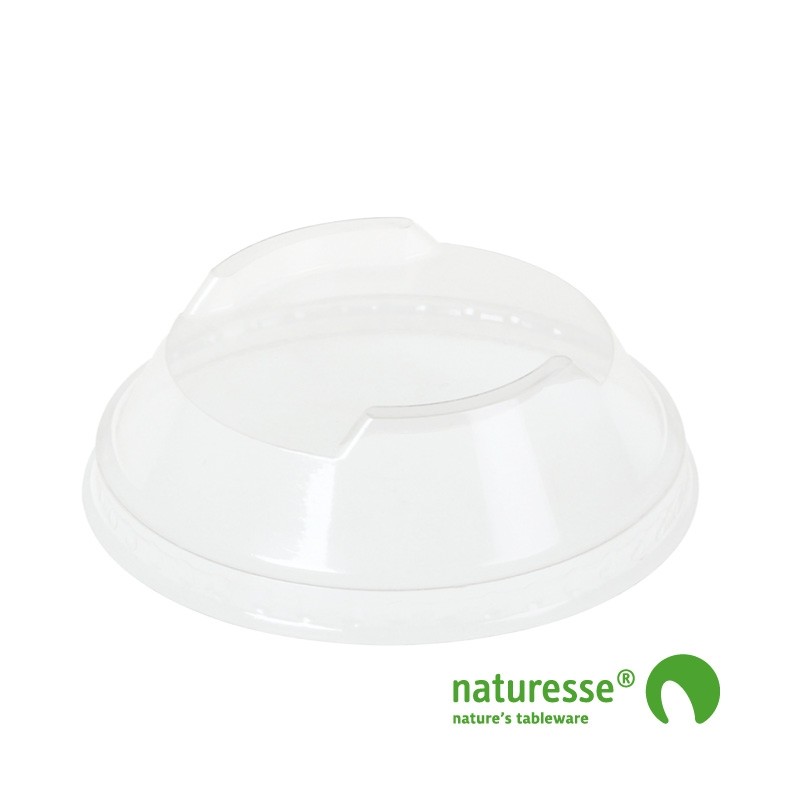 Låg i PLA Ø96mm - kuppel stabelbar - 50 stk pk