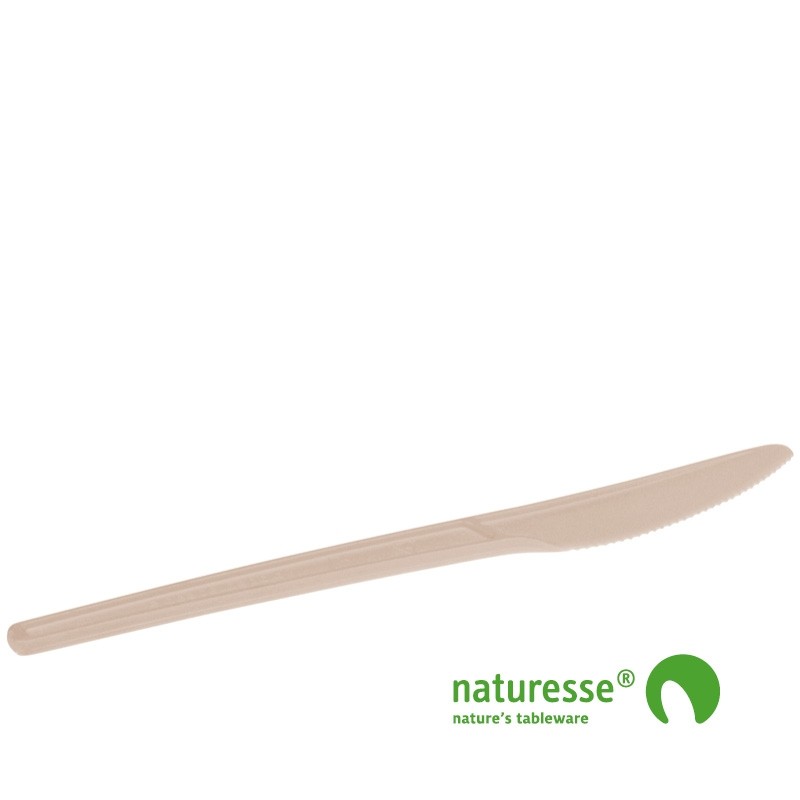 Kniv i CPLA beige 168mm - 1.000 stk krt *