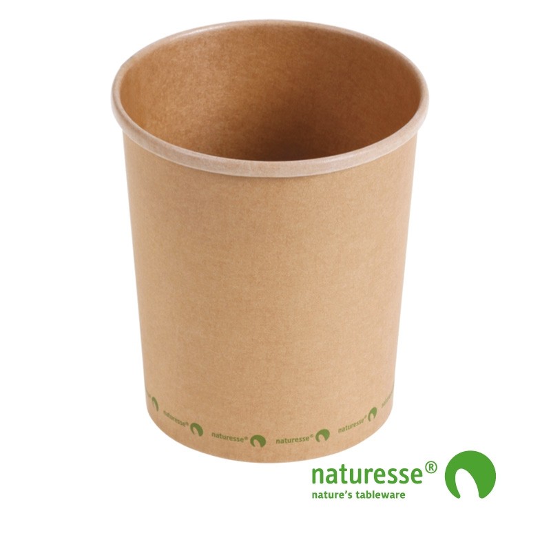 Suppe bæger i karton/PLA 32oz / 950ml, FSC MIX - 375 stk krt *