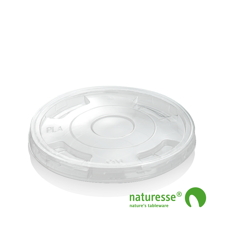 PLA låg fladt u/hul, Ø 96mm - 50 stk pk