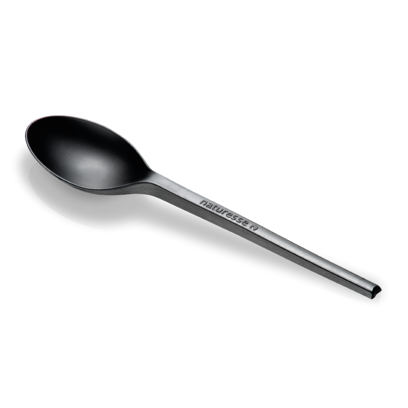 Dessertske i CPLA Smart/Sort 128mm - 50 stk pk *