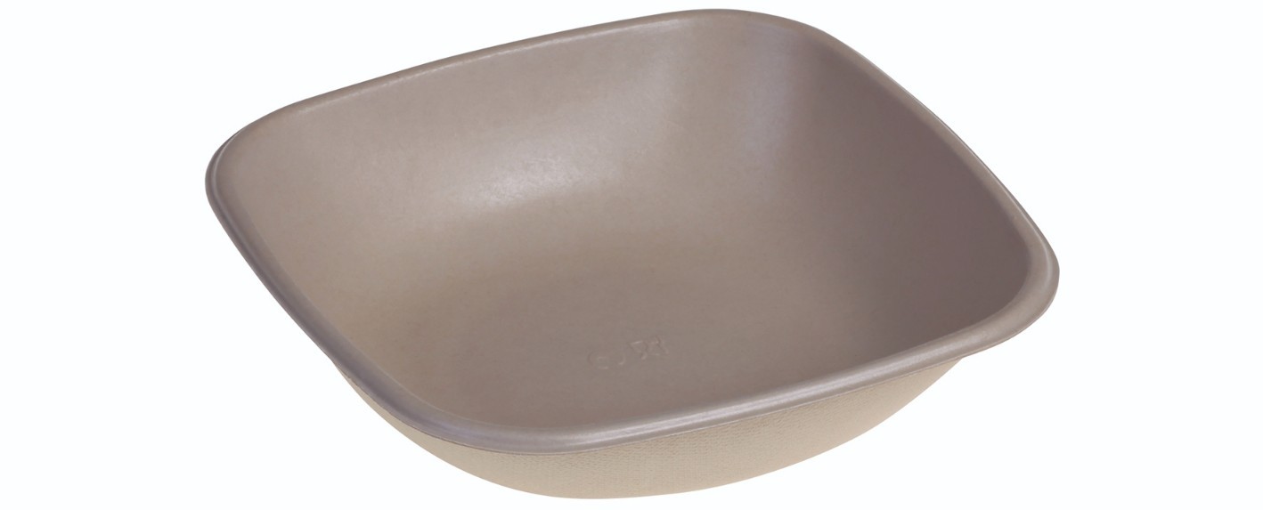 SR-fiber - natur m bio coatning, Bowl 500ml, 170x170x40mm - 125 stk pk