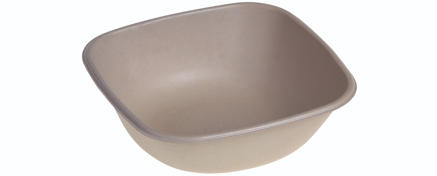 SR-fiber - natur m bio coatning, Bowl 750ml, 170x170x55mm - 125 stk pk