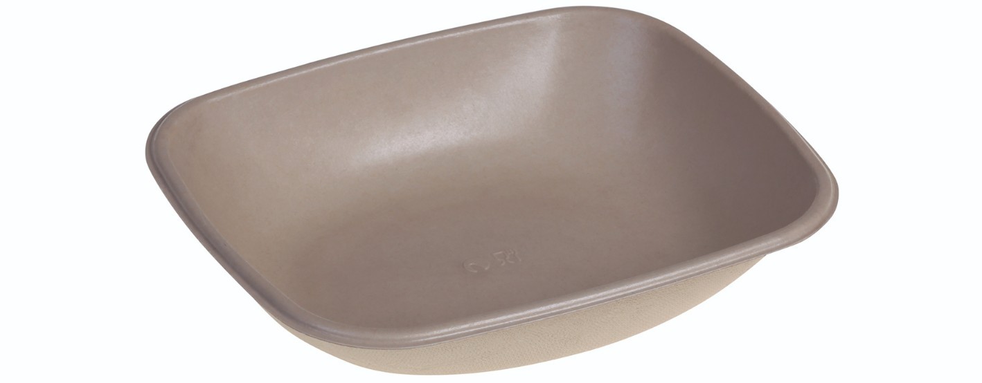 SR-fiber - natur m bio coatning, Bowl 600ml, 195x170x40mm - 500 stk krt
