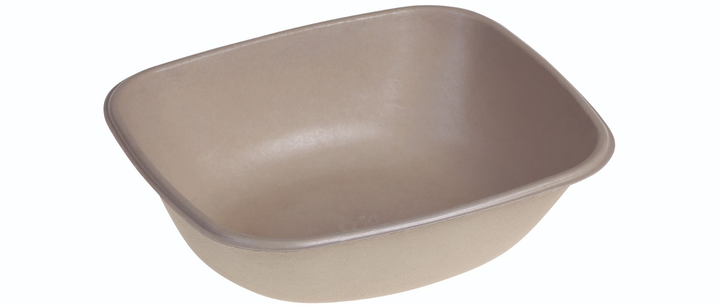 SR-fiber - natur m bio coatning, Bowl 900ml, 195x170x56mm - 500 stk krt