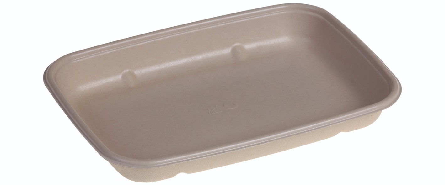 SR-fiber - natur m bio coatning, Bowl 600ml, 230x165x30mm - 100 stk pk
