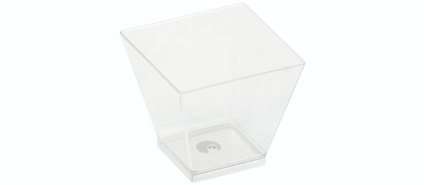 PLA - KOVA dessert glas, 60ml, 50x50x45mm - 300 stk krt *