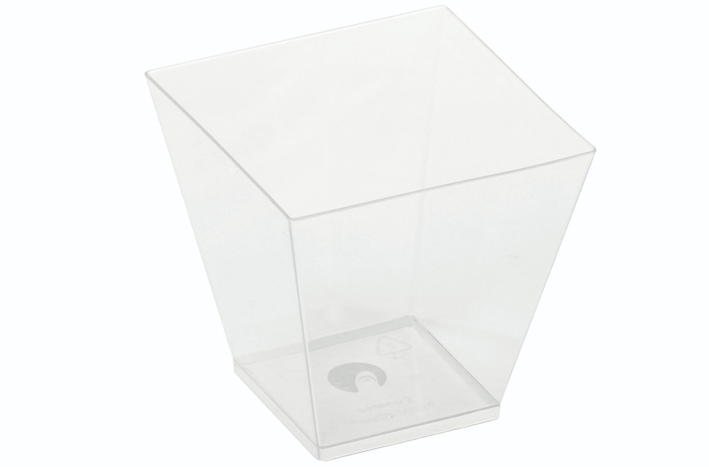 PLA - KOVA dessert glas, 160ml, 59x59x72mm - 400 stk krt *