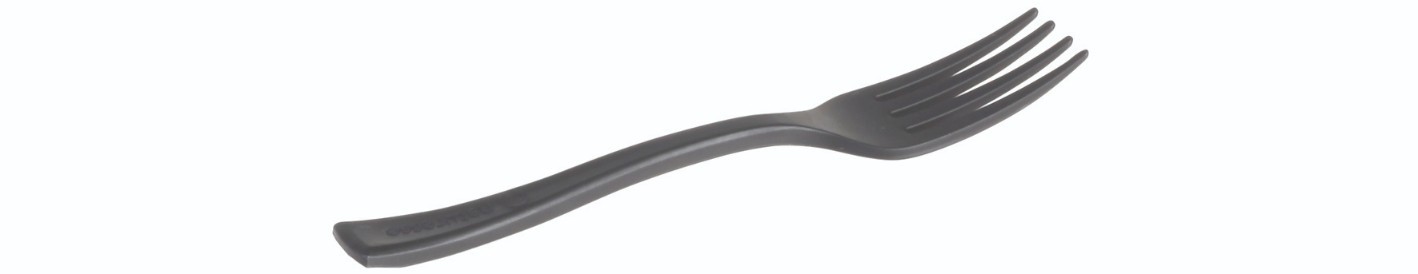 CPLA, Gaffel Mini sort 100mm - 1000 stk krt *