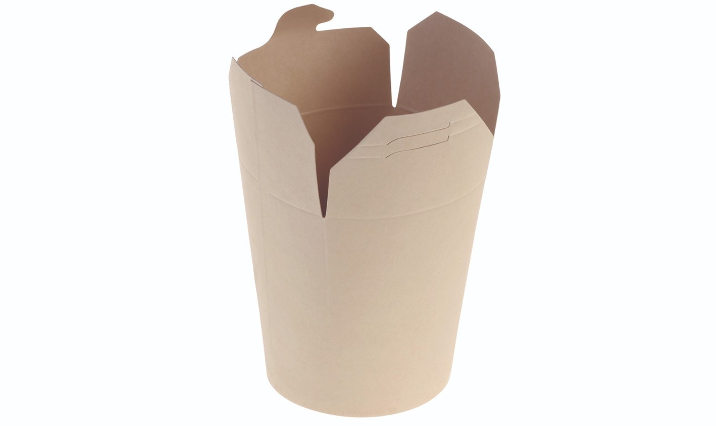 Bambuskarton, Chinabox PLA coated, 700ml/26oz Ø95x95mm - 50 stk pk