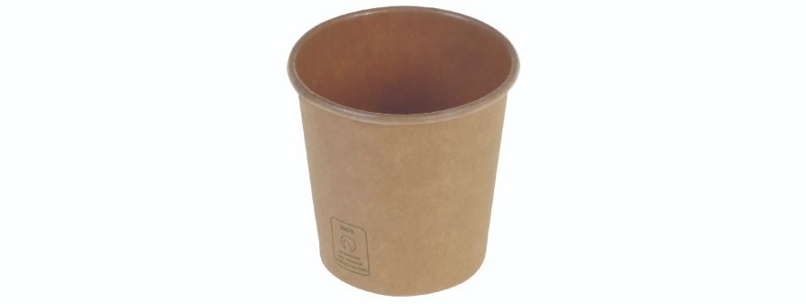 Kaffebæger 1dl/4oz, Ø60mm, brun kraft, FSC MIX - 1000 stk krt*