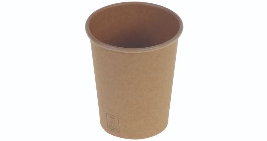Kaffebæger 2dl/8oz, Ø80mm, brun kraft, FSC MIX - 50 stk pk*