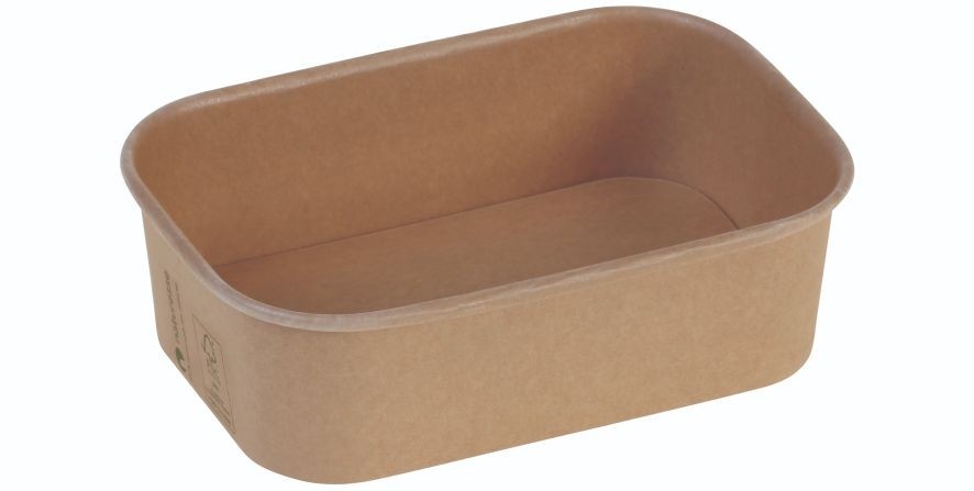 Karton/PLA / natur, Transportbakke, 173x120x51mm, 650ml, FSC MIX - 300 stk krt
