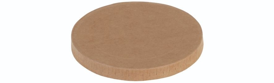 Karton Kraft/PLA, låg fladt, Ø96mm til 17904 - 500 stk krt