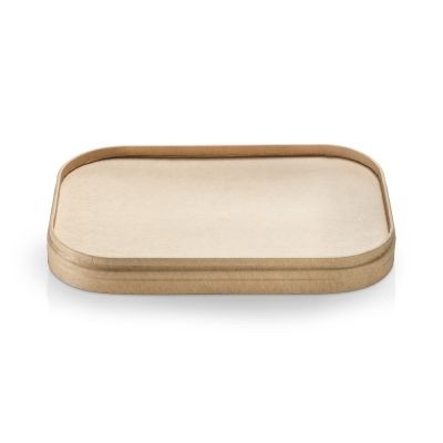 Låg rektangulært fladt karton/PLA, til art. 21023-21026, FSC MIX