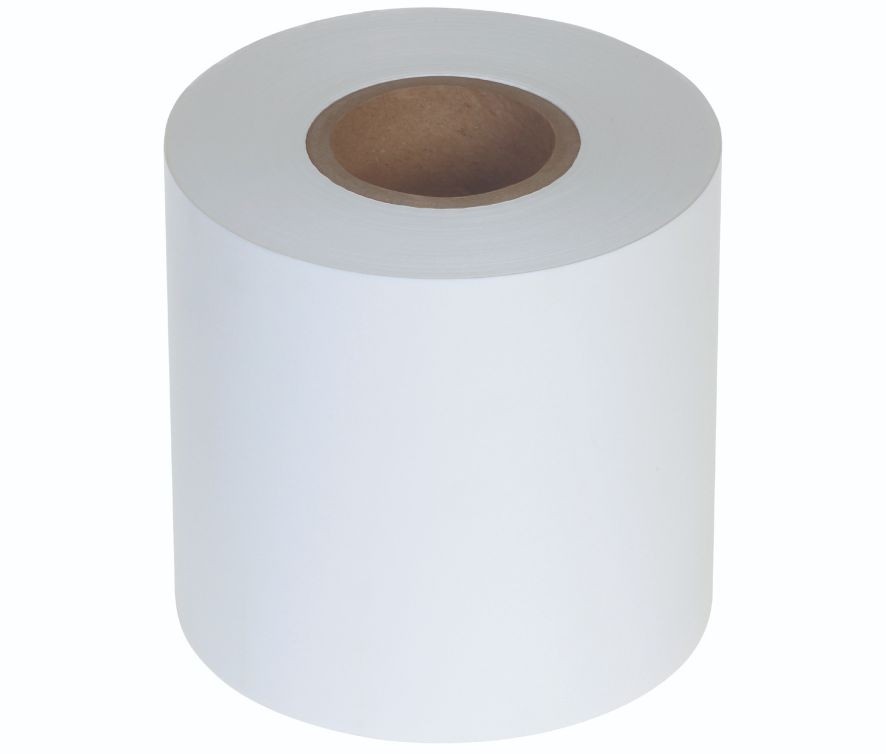 Paper white sealing film, unprinted, 185 mm x 220lfm - 1 stk krt
