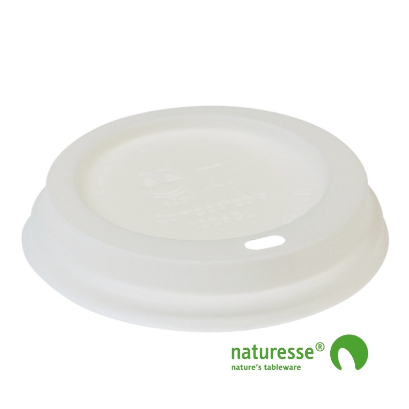 Engangskop i Karton/PLA 3dl - CPLA domlåg til bægrer Ø 90mm - 50 stk pk