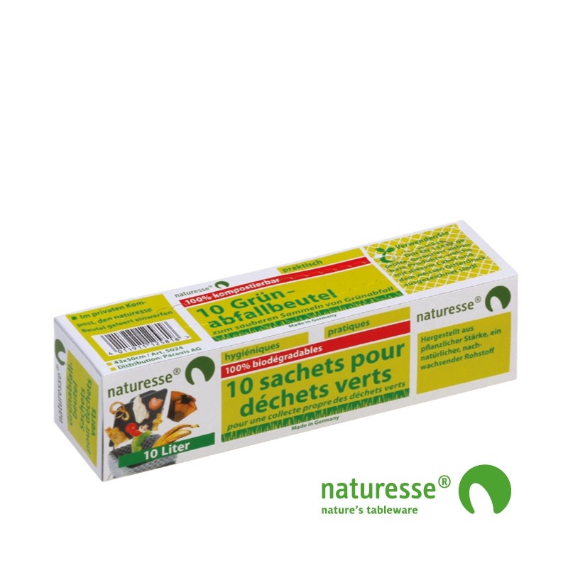 Kompostpose i bioplast 10 liter - 10 stk pk