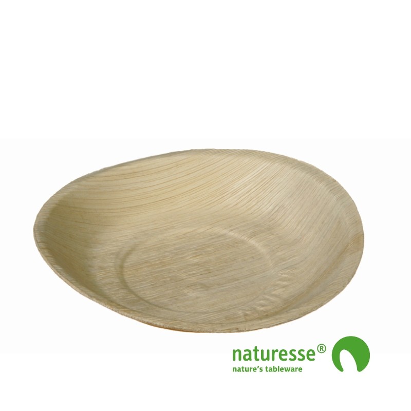 Palmeblad tallerken "Bowl" Round Ø200/35mm - 100 stk krt *