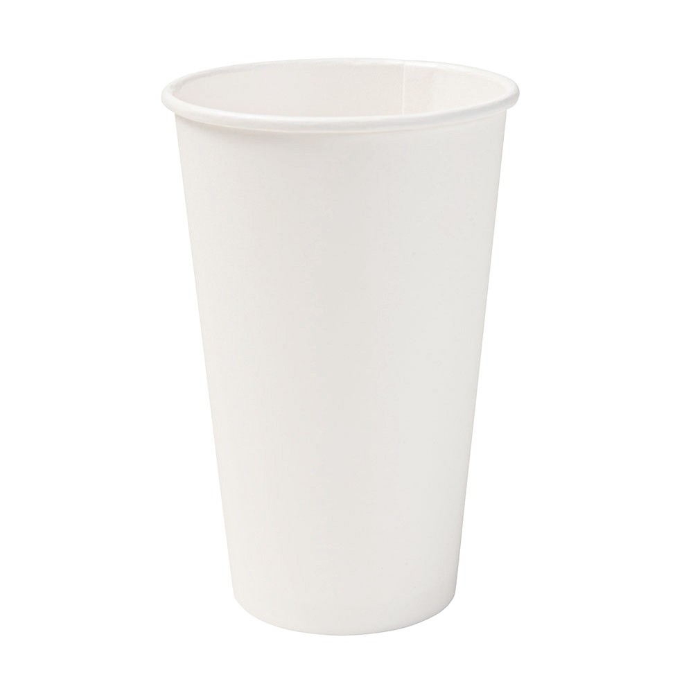 Engangskop 400 ml / 16 oz, hvid - 1000 stk krt*