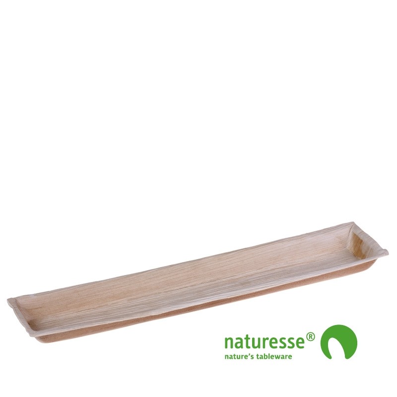 Palmeblad tallerken "Square" 85x415mm - 100 stk krt