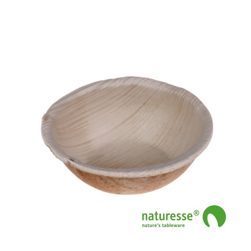 Palmeblad tallerken "Round" Ø 60mm - 400 stk krt *