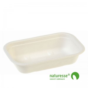 Bakke i sukkerrørsfiber/biolamineret 850ml - 250 stk krt