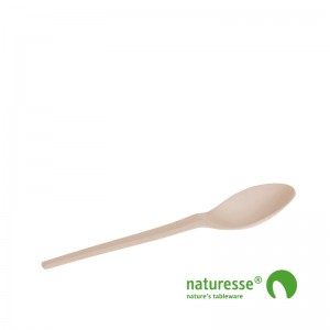 Dessertske i CPLA beige "lang" 128mm - 1.000 stk krt *