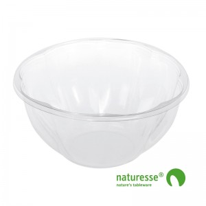 Skål 950ml i klar PLA - 300 stk krt