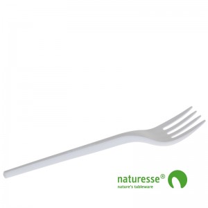 Gaffel i CPLA hvid 165mm - 50 stk pk *