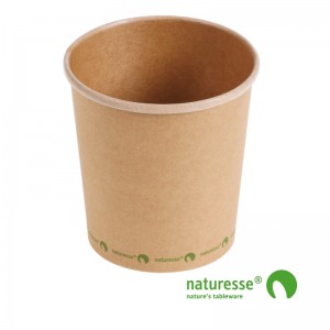 Suppe bæger i karton/PLA 16oz / 480ml, FSC MIX - 500 stk krt *