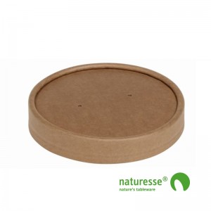 Suppe bæger i karton/PLA, låg til 26oz & 32oz, FSC MIX - 25 stk pk