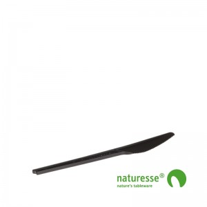 Kniv i CPLA Smart/Sort 165mm - 50 stk pk *