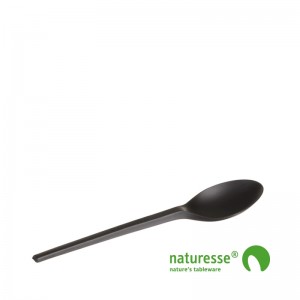 Dessertske i CPLA Smart/Sort 128mm - 1.000 stk krt *