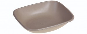 SR-fiber - natur m bio coatning, Bowl 600ml, 195x170x40mm - 500 stk krt