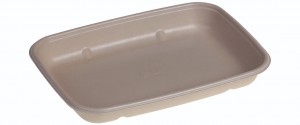 SR-fiber - natur m bio coatning, Bowl 600ml, 230x165x30mm - 300 stk krt