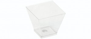PLA - KOVA dessert glas, 60ml, 50x50x45mm - 50 stk pk*