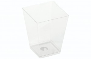 PLA - KOVA dessert glas, 160ml, 59x59x72mm - 50 stk pk*