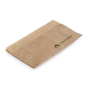 Papir, Serviet 1lags natur - m logo print, 320x330mm, novafold - 300 stk pk