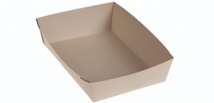 Bambuskarton, Takeaway box PLA coated, 190x130x40mm - 400 stk krt