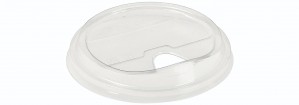 PLA låg, m drikkeåbning, Ø 96mm - 1000 stk krt