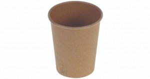 Kaffebæger 2dl/8oz, Ø80mm, brun kraft, FSC MIX - 50 stk pk*