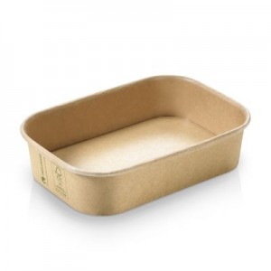 Karton/PLA / natur, Transportbakke, 173x120x40mm, 500ml, FSC MIX - 50 stk pk