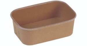 Karton/PLA / natur, Transportbakke, 173x120x57mm, 750ml, FSC MIX - 50 stk pk