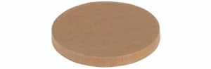 Karton/PLA / natur, Låg rundt til bæger Ø120mm - 400 stk krt