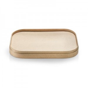 Låg rektangulært fladt karton/PLA, til art. 21023-21026, FSC MIX